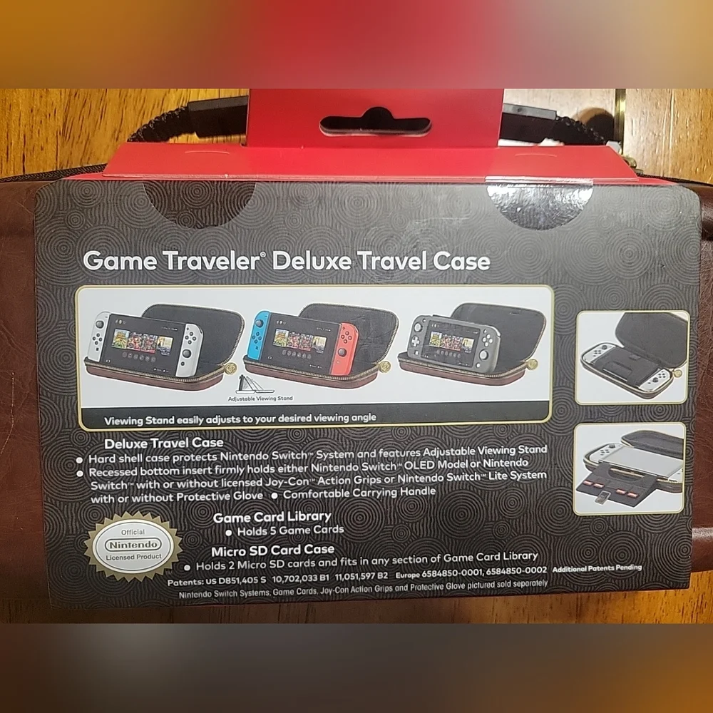 Nintendo Switch Deluxe Brown Carrying Case